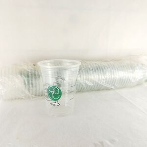 Starbucks 20oz Clear Disposable New Cold Drink Cups Comes In Sleeve of 50